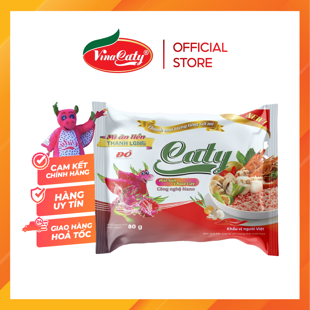 Mì Thanh Long Hải Sản Chua Cay Caty 80g