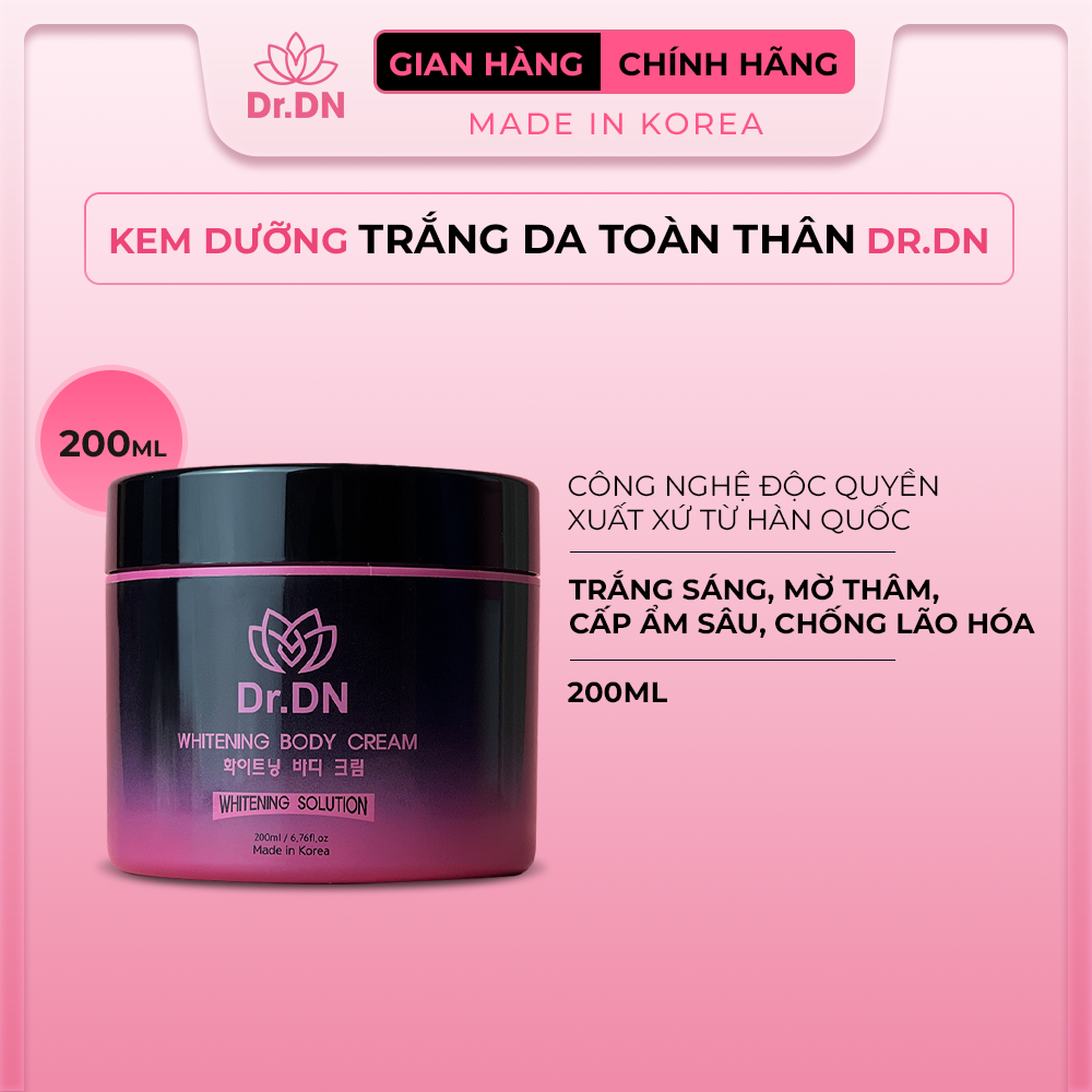 Kem Dưỡng Trắng Da Toàn Thân Dr.DN 200ml/ Hộp