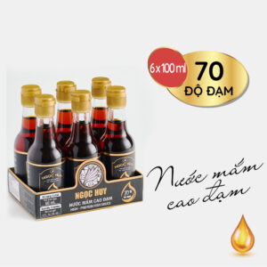 Nước Mắm Ngọc Huy | 70 độ đạm | 60 mL | Lốc 6 chai