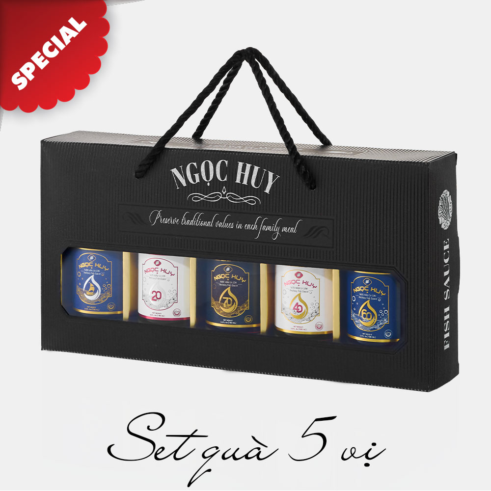 Hộp quà Ngọc Huy | Set quà 5 vị | 100 mL